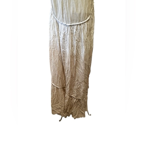 NWOT Free People Embroidered Floral Sequence Maxi Boho Dress Cream Tan White 0 - Picture 3 of 12